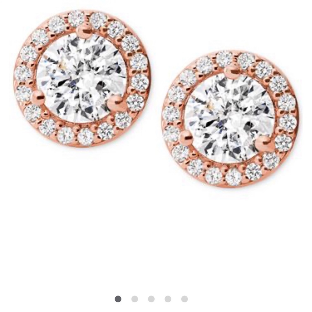 Michael Kors 14k Rose Gold Plated Stud Earrings